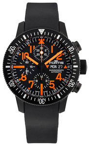 Fortis B-42 Black Mars 500 Automatic Chrono Mens Watch Limited Ed 638.28.13.K