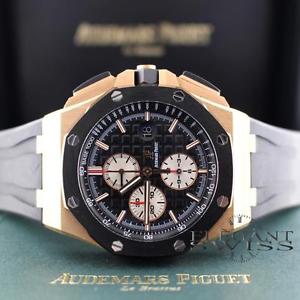 Audemars Piguet Royal Oak Offshore 44MM Rose Gold Chrono Watch, RARE, Box&Papers