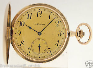 MOZART TASCHENUHR IN 14ct GOLD  ALTER CA:1900 - GEWINNER GOLDMEDAILLE    WELTAUS