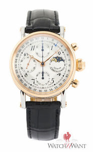 Chronoswiss Lunar Chronograph Ref. CH7522LR 38mm 18k Rose Gold Bezel Moonphase