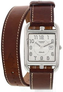 Unisex Hermes Cape Cod Stainless Steel Double Tour Watch CC1.710