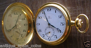 PRECIOSO RELOJ DE BOLSILLO OMEGA ORO OR 18 Kt. NICE SOLID GOLD POCKET WATCH.