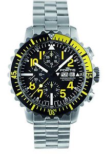 Fortis Men's 671.24.14 M B-42 Marinemaster Chronograph Yellow Steel Wristwatch