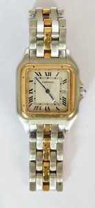 Cartie r Panthere 18K Gold & Steel Quartz Gents Wristwatch.