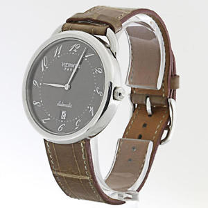 Stainless Steel HERMES Pairs AR4.810  Arceau TGM Automatic 41mm Watch
