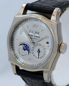 Roger Dubuis Sympathie Quantieme Perpetual RARE 18k White Gold 37mm watch.