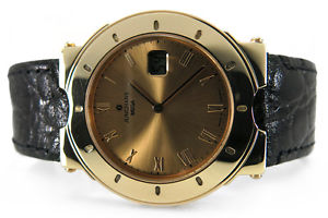Junghans DBP 288 GH Funkuhr 585 Gelbgold Quarz [BRORS 11846]