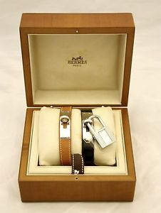Orologio donna Hermès mod "Kelly" 1.231.212ZNO con diamanti + cinturino ricambio