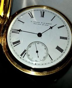 E Howard & Co Boston 18k pocket watch