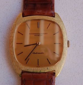 VINTAGE AUDEMARS PIGUET 18K SOLID GOLD AUTOMATIC ORIGINAL VINTAGE MENS WATCH