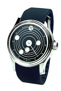 Fortis Men's 677.20.31 K B-47 Mysterious Planets Automatic Black Rubber Watch
