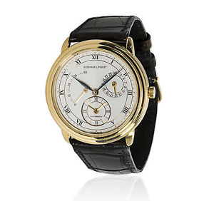 Men's Audemars Piguet Dual Time GMT Power Reserve 18KY Automatic Watch 25685B