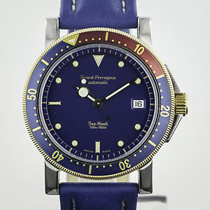 Girard Perregaux Sea-Hawk, Mens, 18K Gold and Stainless Steel, Ref 7300