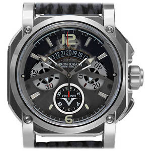 Visconti Stainless Steel 2Squared Chronograph Silver Shadow Wristwatch