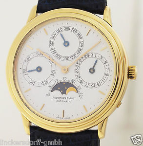 AUDEMARS PIGUET EWIGER KALENDER QUANTIEME PERPETUAL AUTOMATIK 18K GOLD HERRENUHR