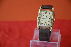 J.J. Badollet Geneve Uhr Handaufzug mit Garantie 14 Kt Gold   1910-1920
