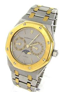 Audemars Piguet Royal Oak Day Date Automatic Men's Watch Steel/Gold Moon phase