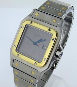Cartier Santos Uomo Orologio In Acciaio/Oro Data