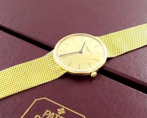Vintage Patek Philippe Calatrava Orologio Da Uomo 18kt Oro Carica Manuale