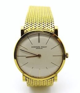 Genuine Audemars Piguet 18ct Solid Yellow Gold Gentleman's Dress Bracelet watch
