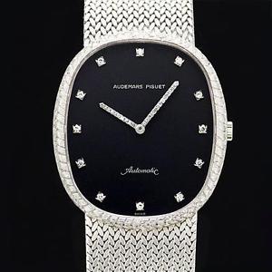 AUDEMARS PIGUET Audemars Piguet black board 18KWG needle diamond Mechanical Auto