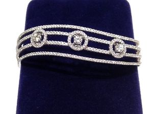 2.75 Carat Natural Diamond Bangle Bracelet in 14K Gold - WATCH VIDEO