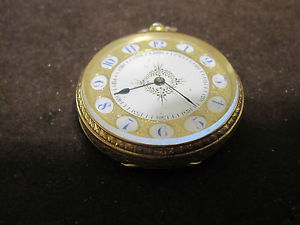 Solid 18K Gold Pocket Watch Antique Rare Custom