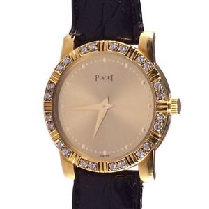 OROLOGIO WATCH PIAGET "DANCER ”ORO GOLD 18KT & DIAMANTI DIAMOND QUARZ  REF 80464
