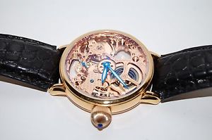 SOLID 18K ROSE  GOLD KRIEGER GIGANTIUM K5005 LIMITED EDITION MENS WATCH