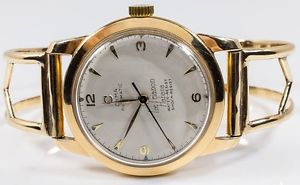 14K Yellow Gold Cyma Automatic Le Trianon Habana Wrist Watch 56 grams