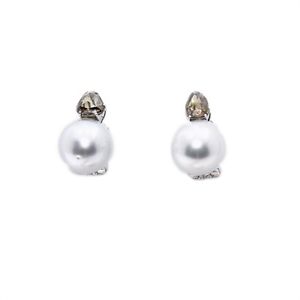 Orecchini perle e diamanti brown