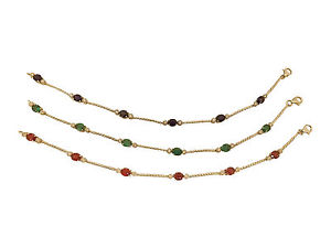 Tris bracciali rubini smeraldi zaffiri e diamanti