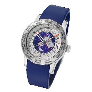 Fortis Herrenuhr Aviation B-47 World Timer GMT Limited Edition Automatik 674.20.