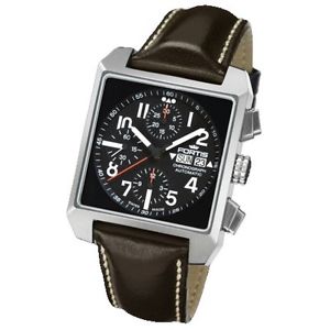 Fortis Herrenuhr Aviation Square Chronograph Automatik 667.10.41 L16