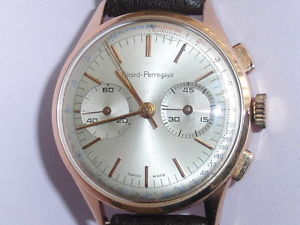 GIRARD PERREGAUX CRONO ORO ROSA 18K PREGIATO EXCELSIOR PARK FINEMENTE LAVORATO