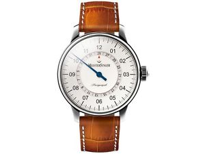 MeisterSinger Uhren Herrenuhr Einzeigeruhr mit Zusatzfunktion Perigraph AM1001