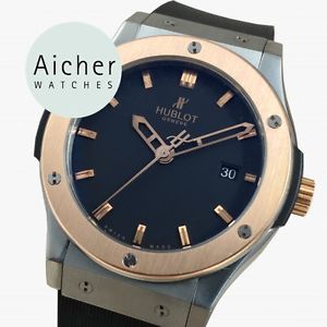 Top Hublot King Zirconium Titanium Automatic Fusion Classic Gold 18kt Watch Men