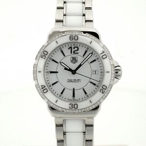 Auth TAGHeuer Formula 1 SS&Ceramic&Diamond Women's Quartz box&warranty 143340