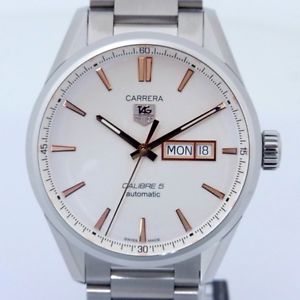 Auth TAGHeuer Carrera Calibre5 Daydate Men's Automatic SS like UNUSED 140610
