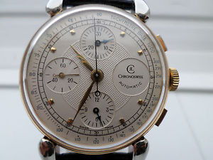 Chronoswiss Chronograph Automatik ETA Valjoux 7750, selten in so gutem Zustand