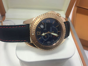 GIRARD PERREGAUX Seahawk II 18kt Yellow Gold Brown Leather Men's Watch 49920