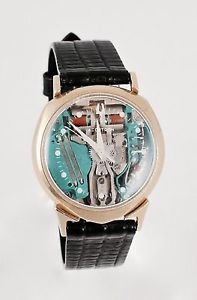 RARE AND COLLECTIBLE BULOVA ACCUTRON SPACEVIEW ALPHA 14K GOLD CASE 214 M1 1961