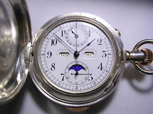 AUTOMATON RARE MOONPHASE TRIPLE CALENDAR 1/4 REPEATER,   SCENE  FULL MOTION