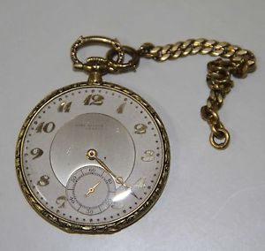 RE298 HAAS NEVEUX CIE. 18 K YELLOW GOLD AND ENAMEL. METALLIC DIAL. END 19th C.