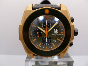 VINTAGE VDB TIMER 2 BRONZE BRONZO CHRONOGRAPH HANDMADE LIMITED NEW RARE