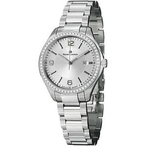 MAURICE LACROIX MIROS MI1014-SD502-130 LADIES 32MM DATE SAPPHIRE GLASS WATCH