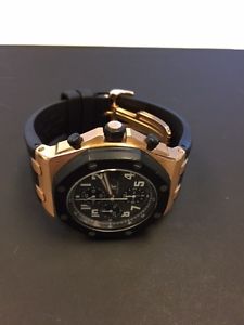 AUDEMARS PIGUET WATCH18KT R/G ROO 26178OK.OO.D002CA.01 CHRONOGRAPH RUBBER CLAD