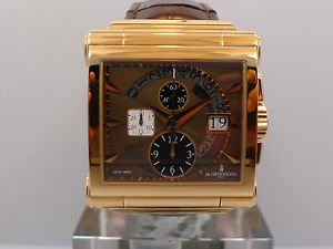 DE GRISOGONO INSTRUMENTO GRANDE CHRONO NO3 18K PINK GOLD CHRONOGRAPH COMPLETE
