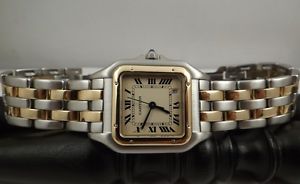 Orologio Cartier Panthere Acciaio Oro 18kt ref. 187949 Mid size - Medium 27mm