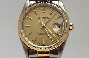 ROLEX DATE 15223 original gold 18K automatic wristwatch (Fully revised)